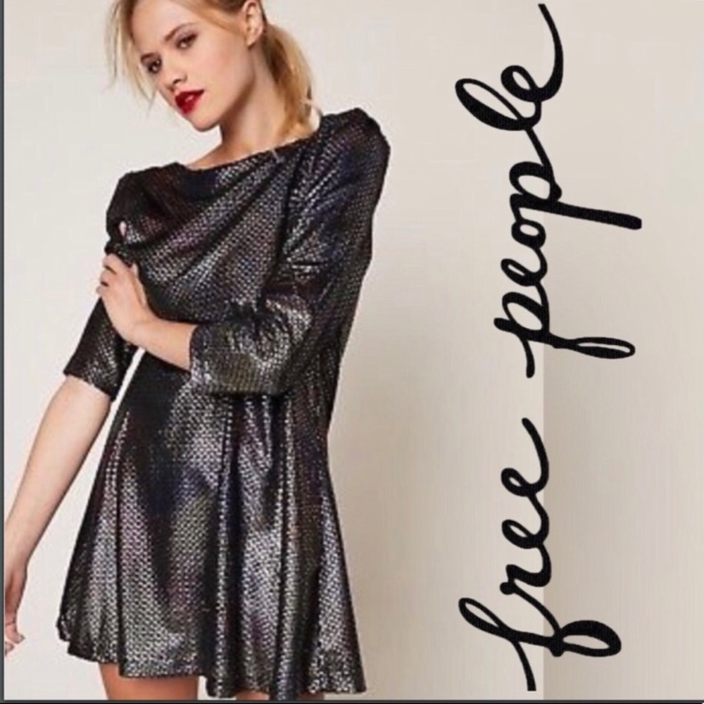 Free People Metallic Dress